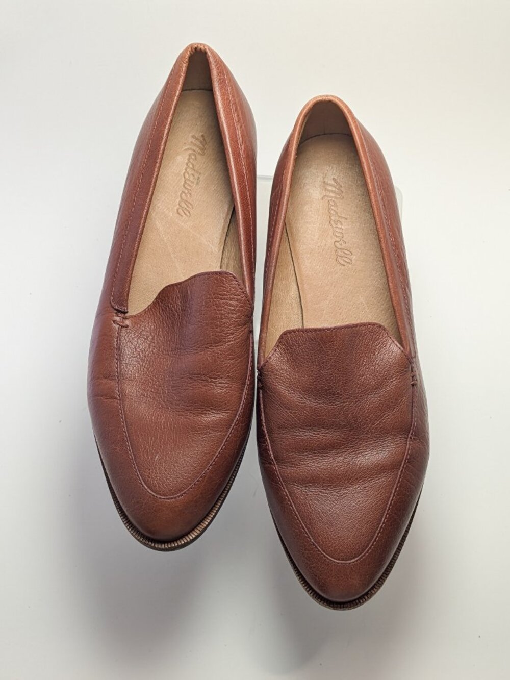 Madewell The Frances Loafer Cognac Leather Flats Sz 8